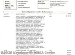 New 2021 Coachmen Apex 293RLDS available in Greencastle, Pennsylvania