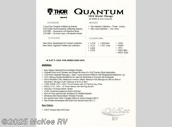 New 2026 Thor Motor Coach Quantum LC19 available in Perry, Iowa