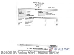 New 2026 Forest River Cherokee Grey Wolf 26SS available in Willow Street, Pennsylvania