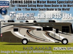 New 2018 Thor Motor Coach Miramar 34.2 RV for Sale at MHSRV.com FWS, King, Fireplace available in Alvarado, Texas
