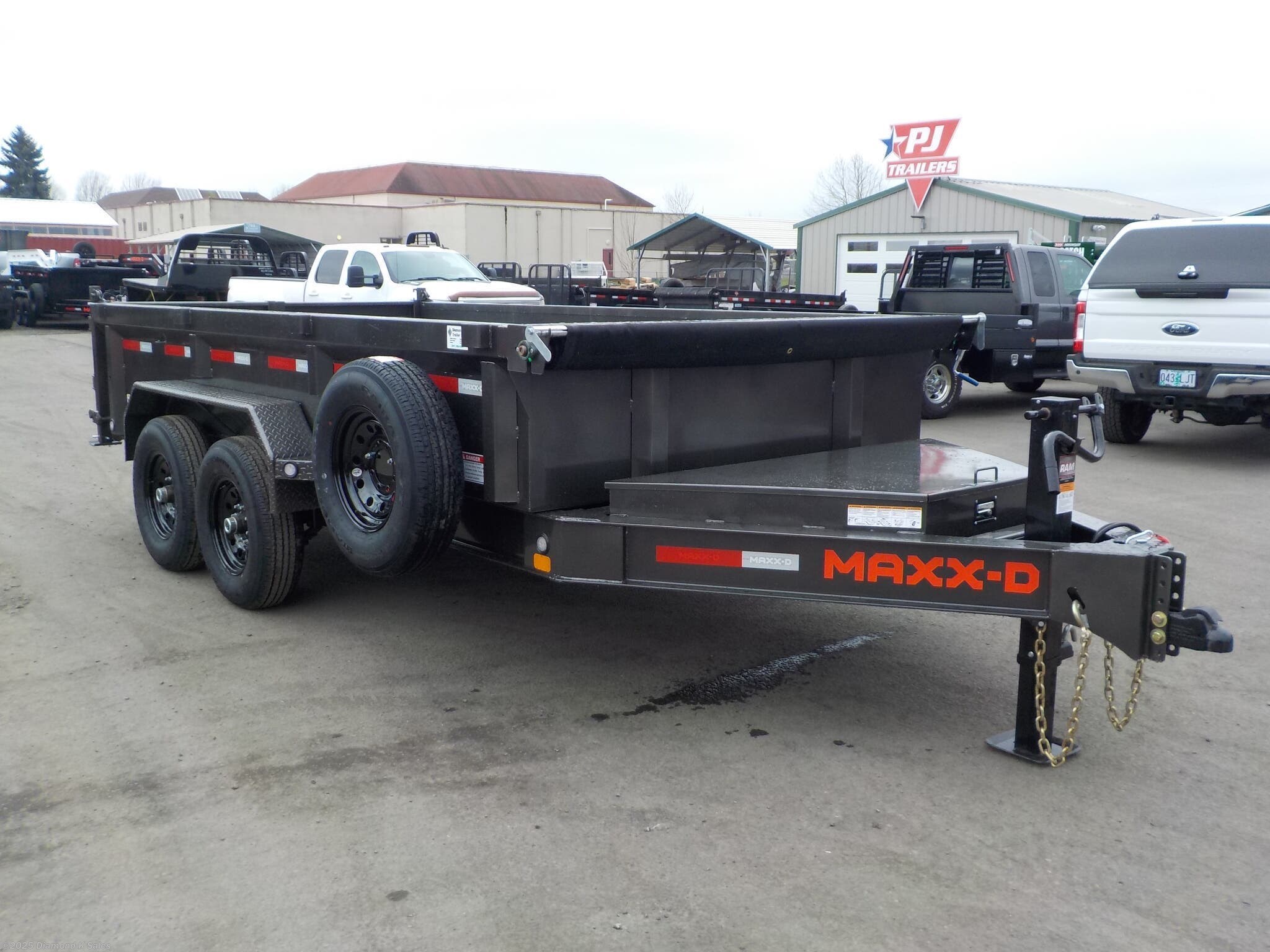 7x14 Dump Heavy Duty Trailer For Sale New MAXXD DJX DJX 83 X 14