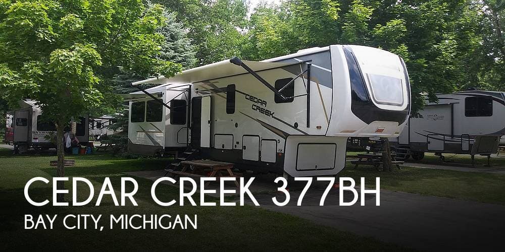 Used 2021 Forest River Cedar Creek 377BH available in Bay City, Michigan