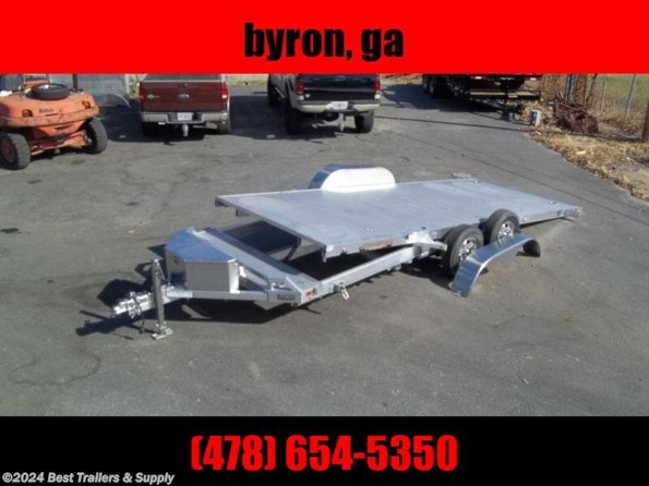 2025 Aluma 8218 Tilt power car hauler trailer aluminum available in Byron, GA