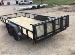 2024 East Texas Trailers | 6.5x16 | Utility Pipetop | 2-3.5k Axles | Black