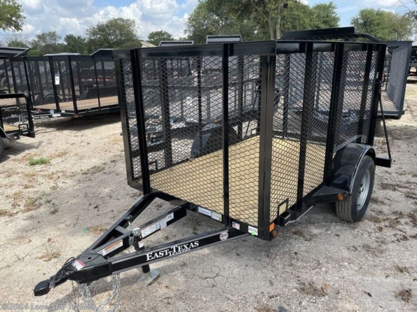 2024 East Texas Trailers | 5x8x4 | Landscape | 1-3.5k Axle | Black | Gate available in Lacy Lakeview, TX