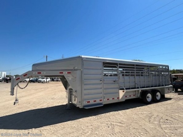 2024 GR | 68x24 | GN Livestock | 2-7k Axles | Silver | Swi available in Lacy Lakeview, TX