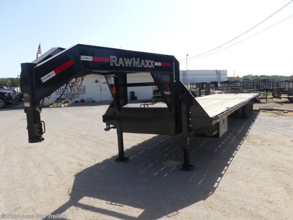 2024 RawMaxx | 8.5x40 Flatbed | Dual 12k Axles | Black | Monste available in Lacy Lakeview, TX