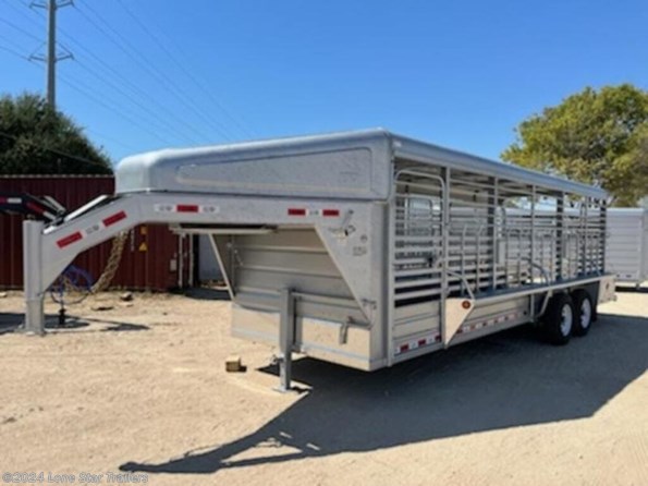 2024 GR | 68x24 | GN LiveStock | 2-7k Axles | Silver | But available in Lacy Lakeview, TX