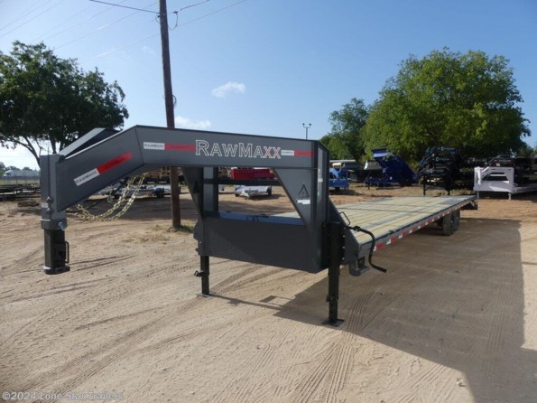 2024 RawMaxx | 8.5x40 | FDX Flatbed | 2-7k axles | Grey | Monst available in Lacy Lakeview, TX
