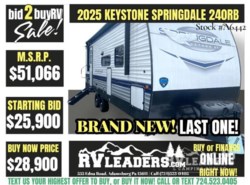 New 2025 Keystone Springdale 240RB available in Adamsburg, Pennsylvania