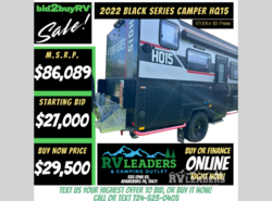 New 2022 Black Series HQ15 Black Series Camper available in Adamsburg, Pennsylvania