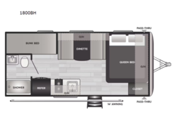 Used 2024 Keystone Springdale Classic Mini 1800BH available in Adamsburg, Pennsylvania