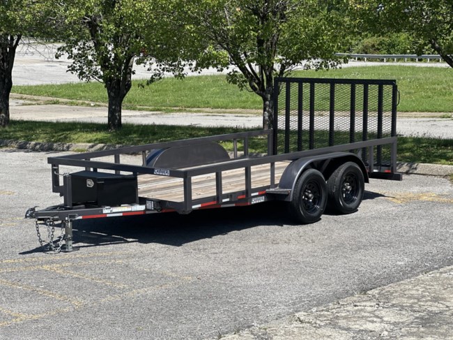 2024 Caliber 7x14 Open Utility Trailer 7k axles, 4 wheel brakes