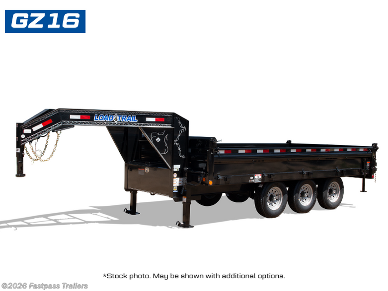 2025 Load Trail GZ 96" x 16' Tandem Axle Gooseneck Deck Over Dump Tra