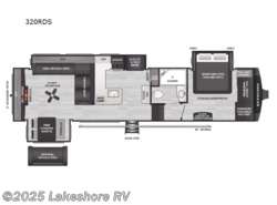 New 2026 Keystone Cougar 320RDS available in Muskegon, Michigan