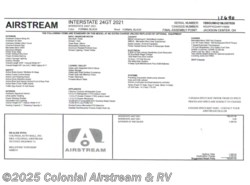 New 2021 Airstream Interstate Grand Tour EXT available in Millstone Township, New Jersey