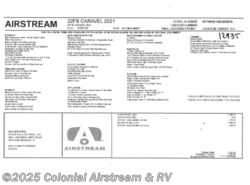New 2021 Airstream Caravel 22FB available in Millstone Township, New Jersey