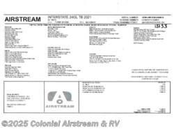 New 2021 Airstream Interstate Tommy Bahama Lounge EXT 4x4 available in Millstone Township, New Jersey
