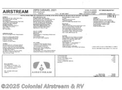 New 2021 Airstream Caravel 20FB available in Millstone Township, New Jersey
