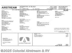 New 2021 Airstream Interstate Nineteen Tommy Bahama available in Millstone Township, New Jersey