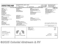New 2021 Airstream Interstate Grand Tour EXT available in Millstone Township, New Jersey