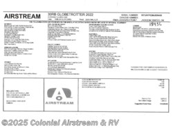 New 2022 Airstream Globetrotter 30RBQ Queen available in Millstone Township, New Jersey