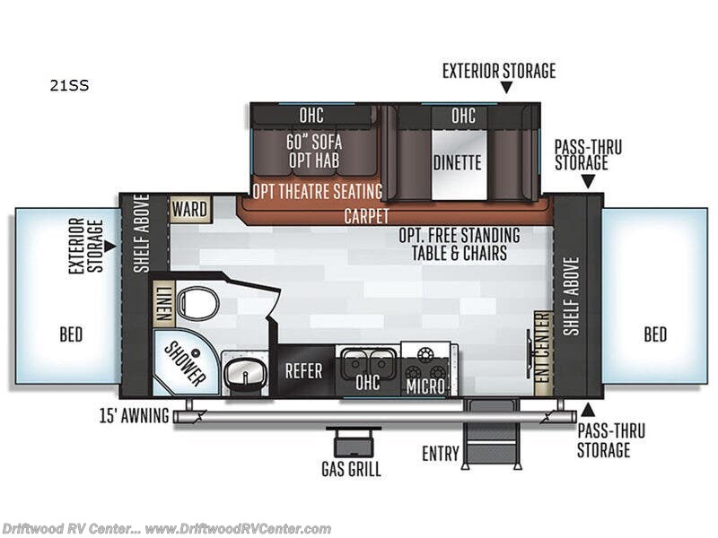 Used 2019 Forest River Rockwood Roo 21SS available in Clermont, New Jersey
