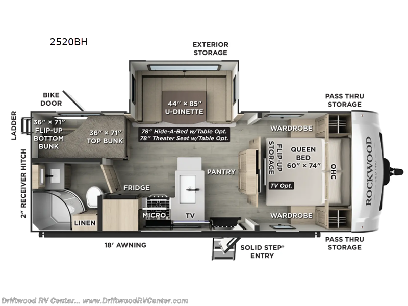 New 2026 Forest River Rockwood Mini Lite 2520BH available in Clermont, New Jersey