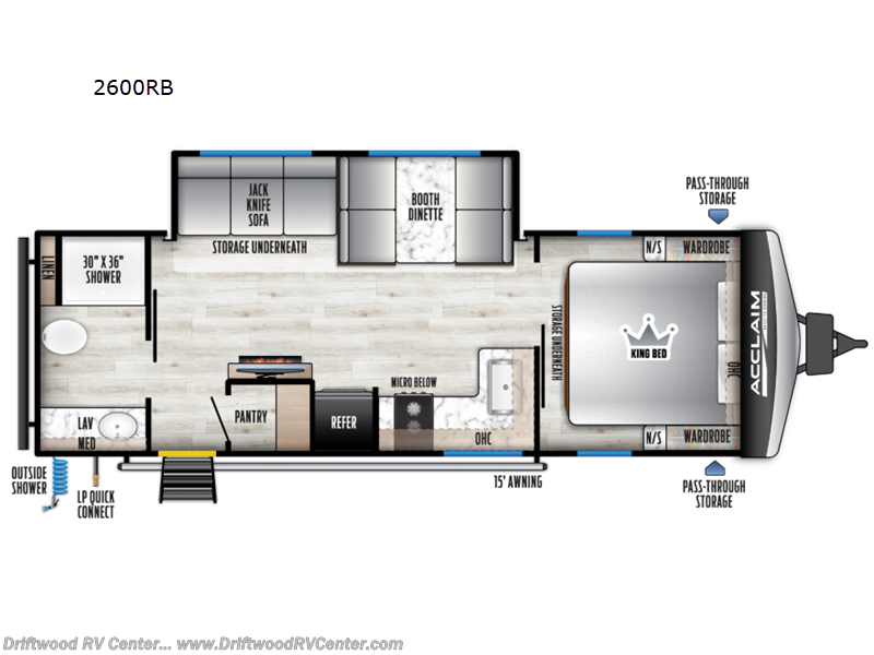 New 2026 East to West Acclaim 2600RB available in Clermont, New Jersey