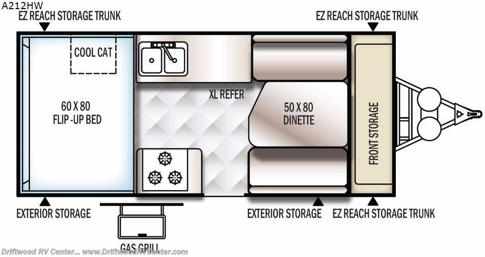 Used 2017 Forest River Rockwood Hard Side High Wall Series A212HW available in Clermont, New Jersey