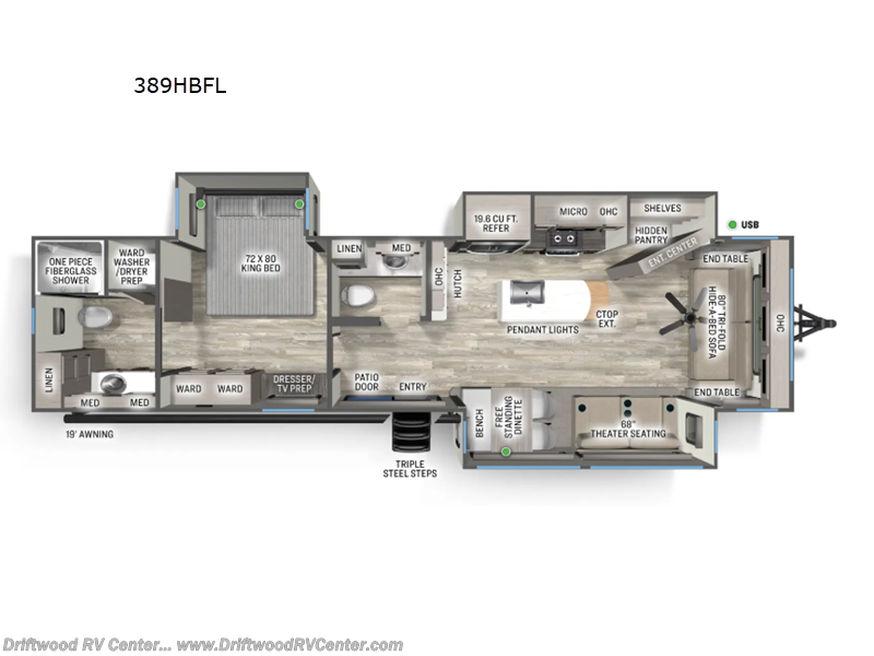 New 2026 Forest River Sierra Destination Trailers 389HBFL available in Clermont, New Jersey