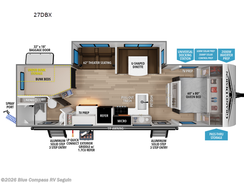 New 2026 Grand Design Transcend Xplor 27DBX available in Seguin, Texas