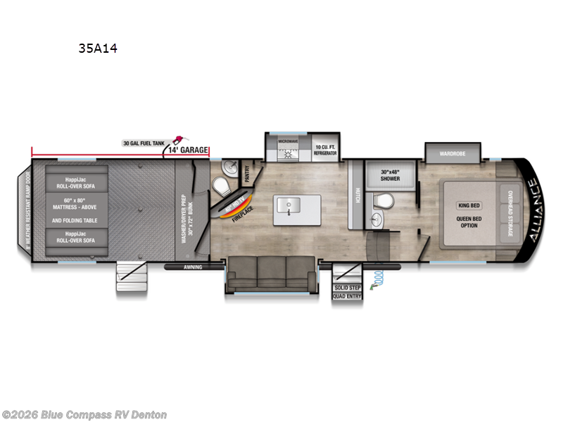 New 2027 Alliance RV Valor All-Access 35A14 available in Denton, Texas