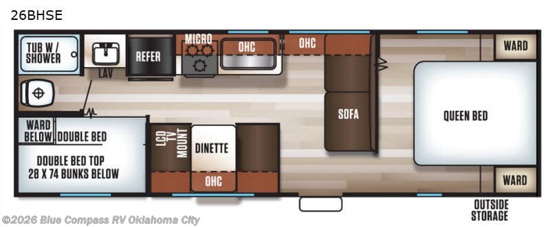 Used 2018 Forest River Cherokee Grey Wolf 26BHSE available in Norman, Oklahoma