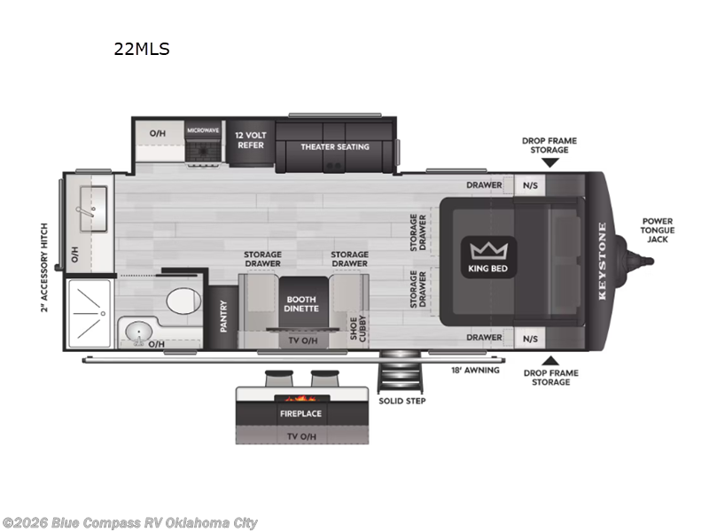 New 2026 Keystone Cougar Half-Ton 22MLS available in Norman, Oklahoma