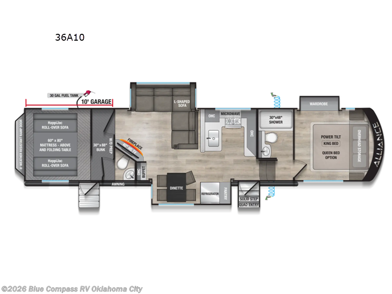 New 2027 Alliance RV Valor All-Access 36A10 available in Norman, Oklahoma