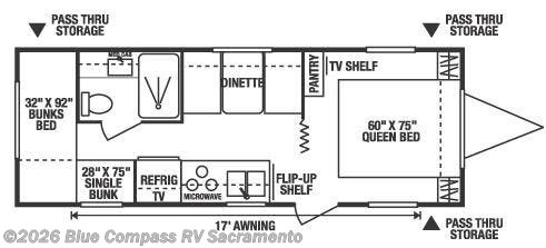Used 2007  K-Z Spree 240BH by K-Z from Blue Compass RV Sacramento in Rancho Cordova, CA
