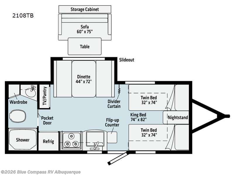 Used 2021 Winnebago Micro Minnie 2108TB available in Albuquerque, New Mexico