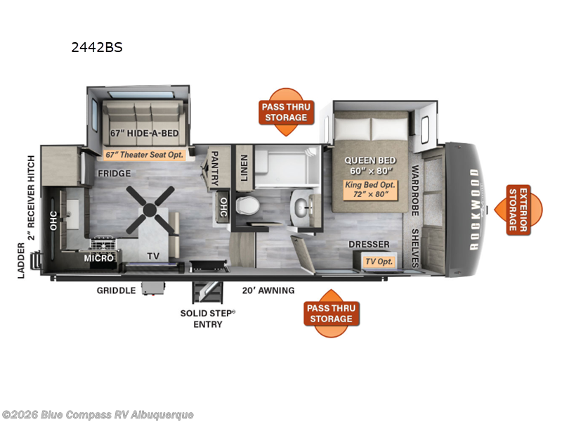 Used 2023 Forest River Rockwood Signature 2442BS available in Albuquerque, New Mexico