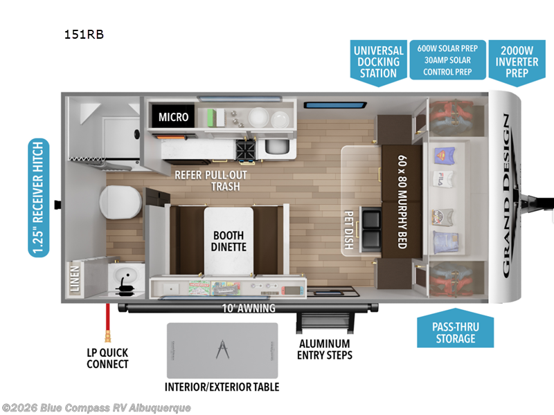 New 2027 Grand Design Transcend One 151RB available in Albuquerque, New Mexico