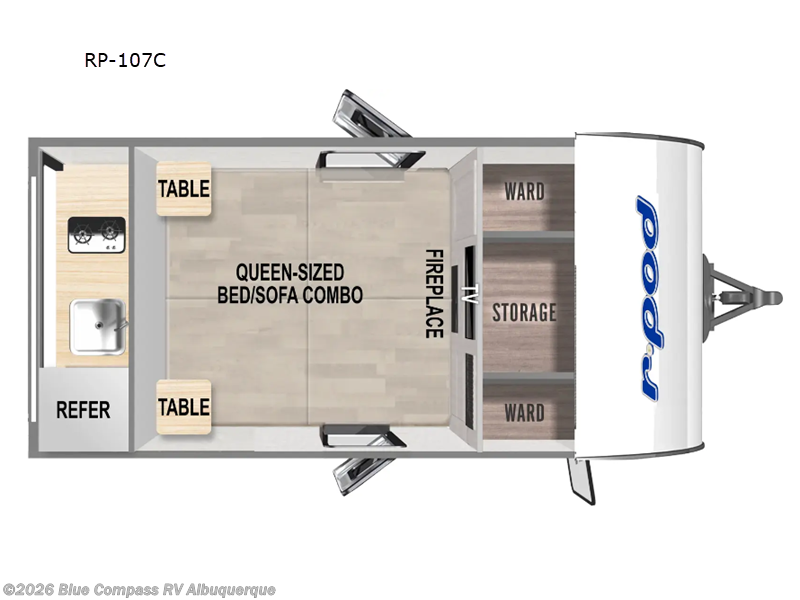 Used 2024 Forest River  R Pod RP-107C available in Albuquerque, New Mexico