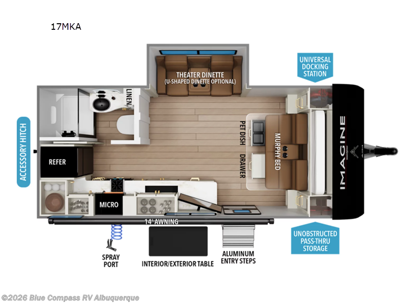 New 2027 Grand Design Imagine AIM 17MKA available in Albuquerque, New Mexico