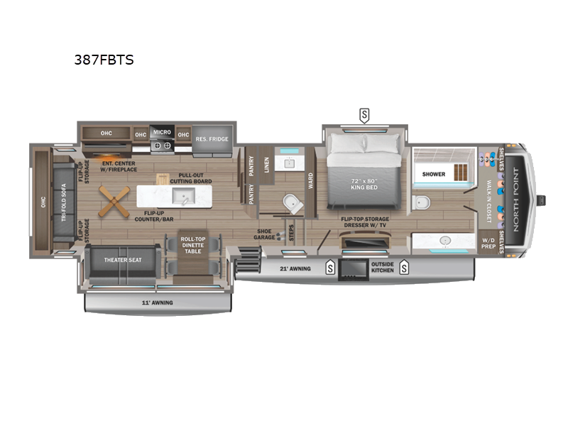New 2026 Jayco North Point 387FBTS available in Souderton, Pennsylvania