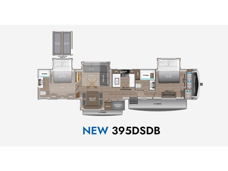 New 2026 Jayco North Point 395 DSDB available in Souderton, Pennsylvania