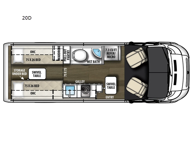 New 2027  Coachmen Nova 20D Li3 by Coachmen from Fretz RV in Souderton, PA