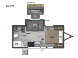 New 2027 Winnebago Micro Minnie 2108FBS available in Souderton, Pennsylvania