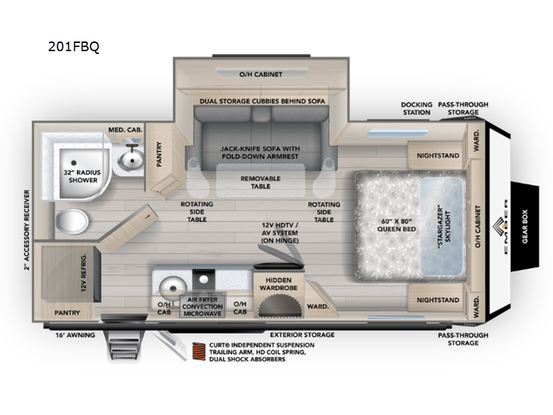 New 2027 Ember RV Overland Series 201FBQ available in Souderton, Pennsylvania