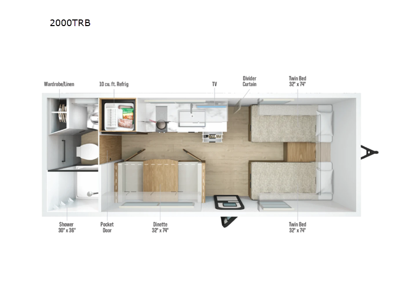 New 2027 Winnebago Micro Minnie 2000TRB available in Souderton, Pennsylvania