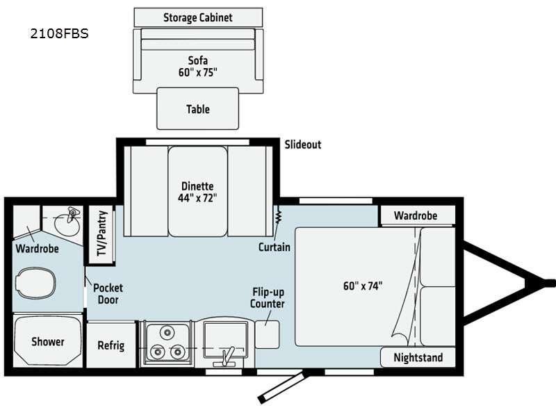 Used 2021  Winnebago Micro Minnie 2108FBS by Winnebago from Fretz RV in Souderton, PA