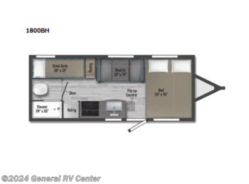 New 2023 Winnebago Micro Minnie 1800BH available in Brownstown Township, Michigan